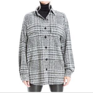 ‎Max Studio houndstooth Shacket Top Jacket